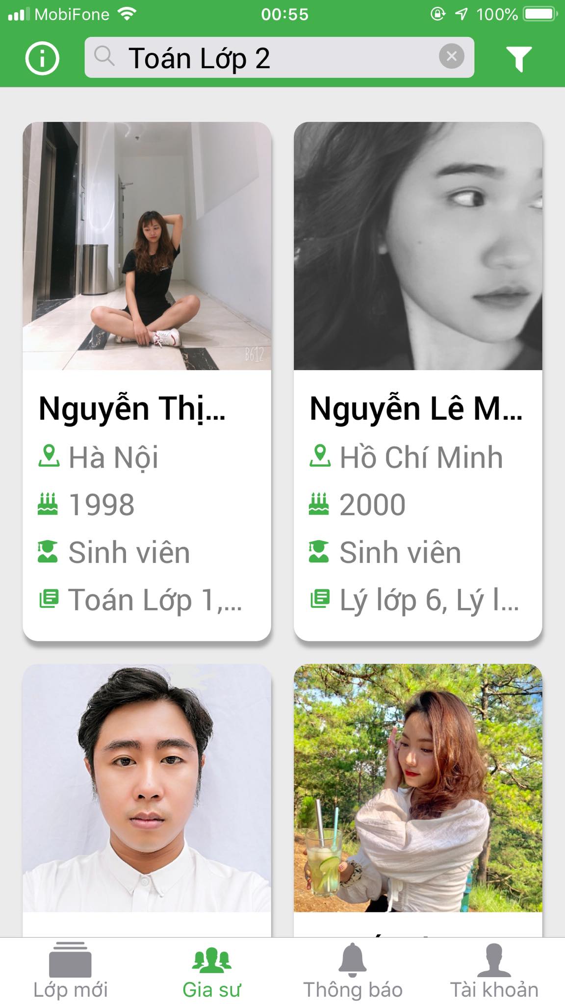 App Daykemtainha.vn Toán lớp 2